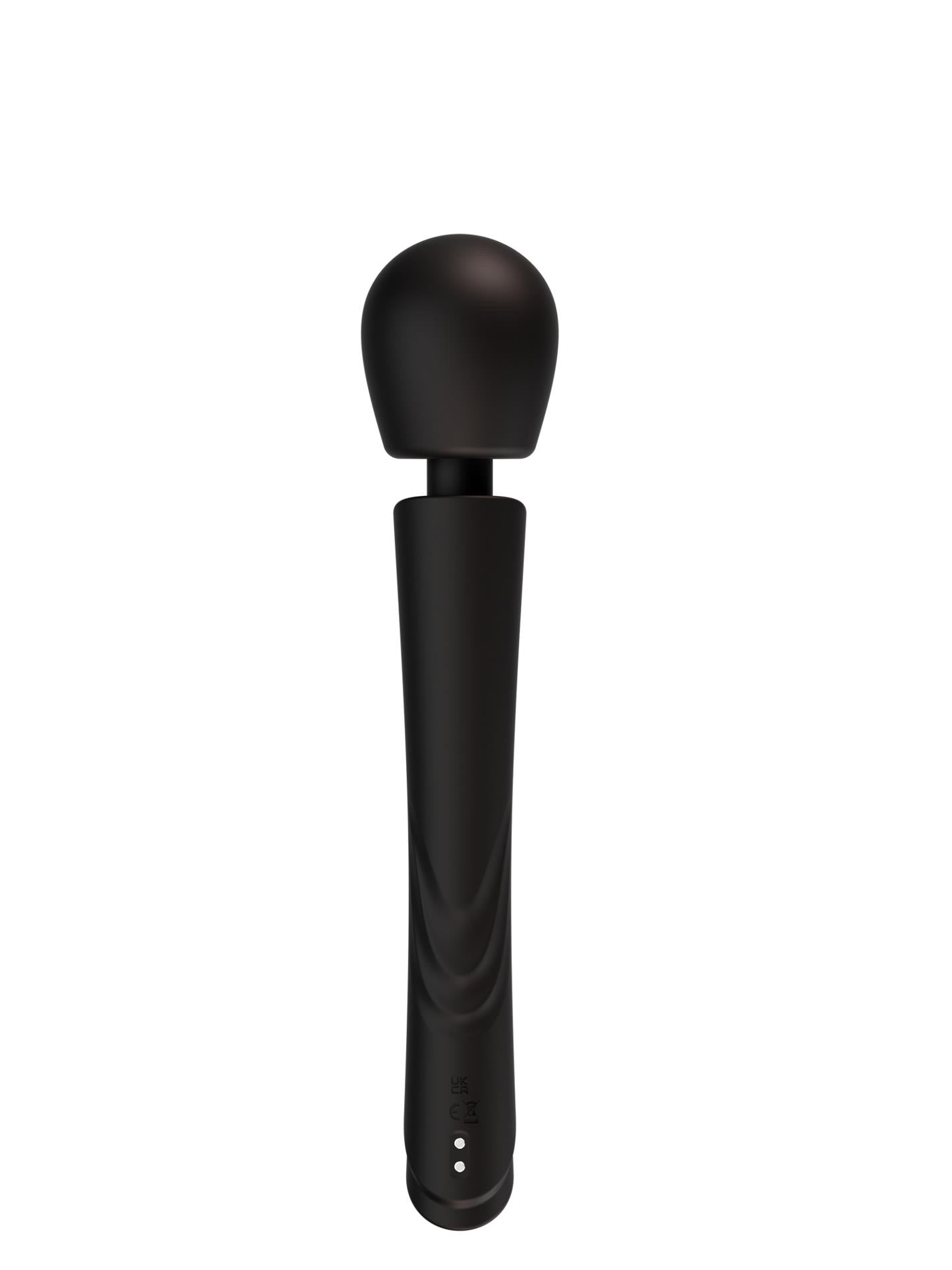 Masaj vibrant Perfect Wand din silicon, negru, USB