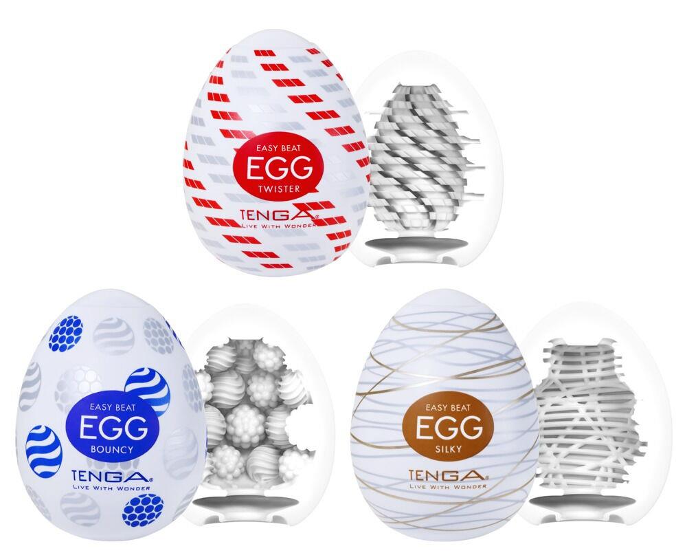 Tenga Standard, pachet de 3 ouă pentru masturbare