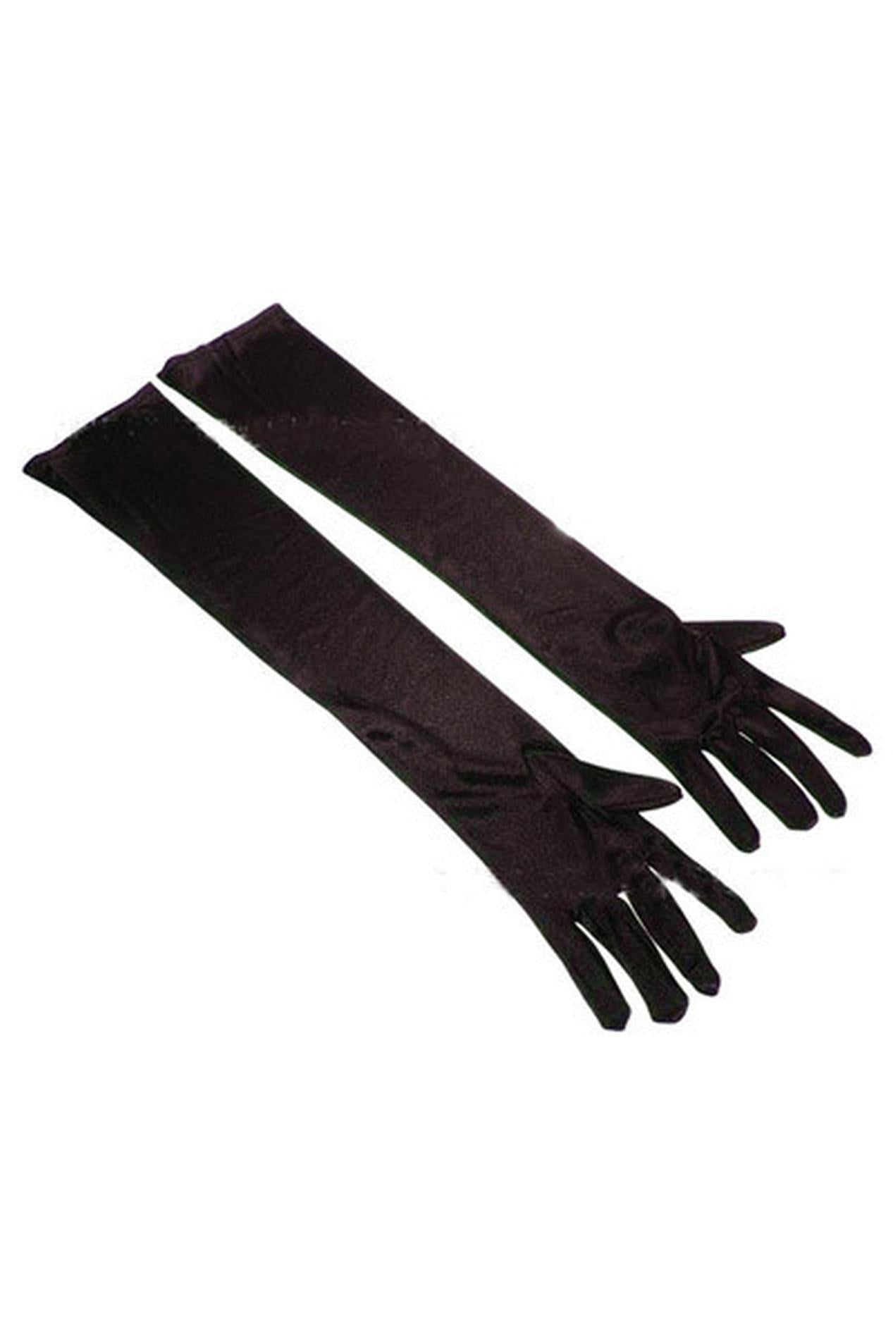 Mănuși lungi din satin negru Paris Hollywood 54 cm AICI