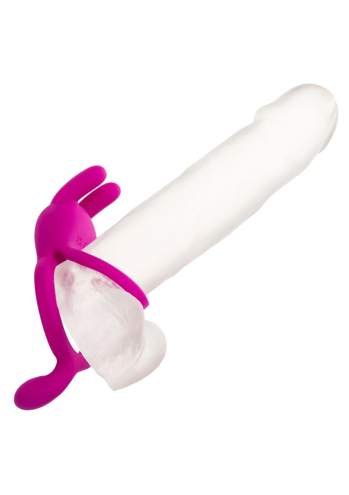 Inel vibrant Calexotics Iepuraș Ureche Roz USB