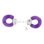 Cătușe reglabile din blană Crushious, violet