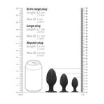 Set de dopuri anale din silicon în formă de diamant Ouch