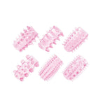 Set de 6 inele flexibile Toyz4lovers din TPE roz