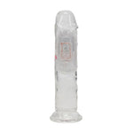 Vibrator LED RealRock Transparent TPE 16,5 cm