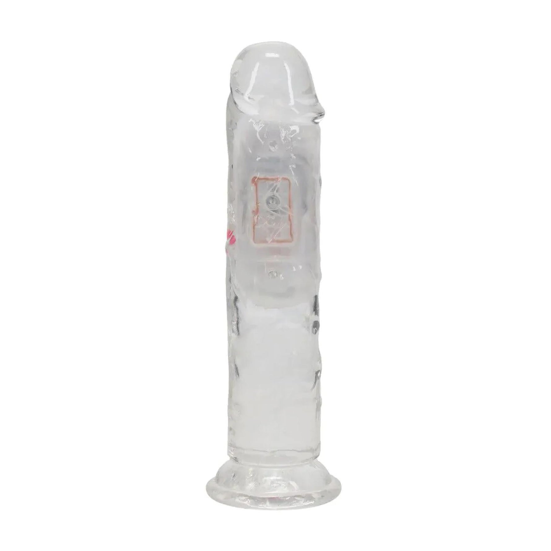 Vibrator LED RealRock Transparent TPE 16,5 cm