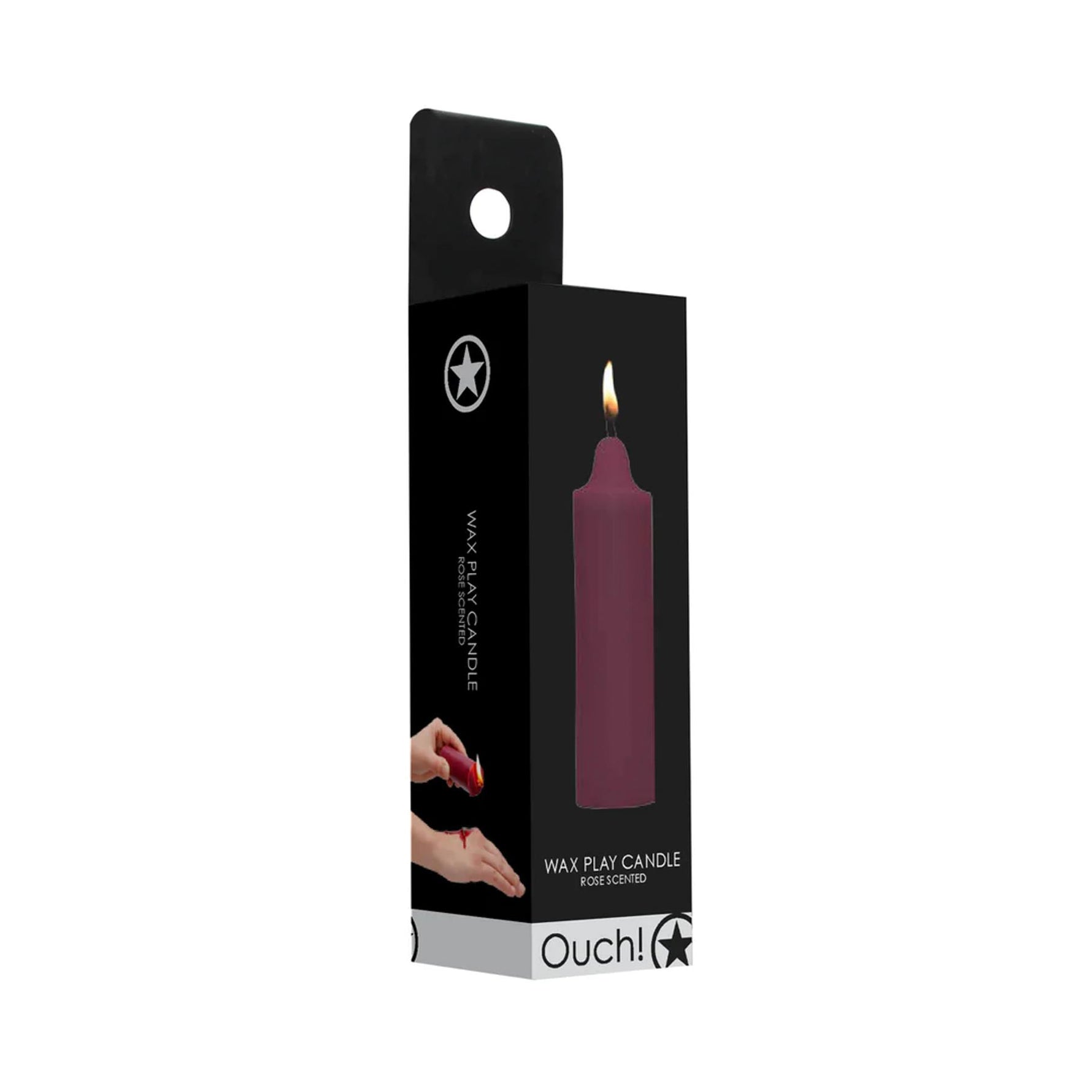 Lumânare de joacă din ceară de trandafir Ouch 12cm