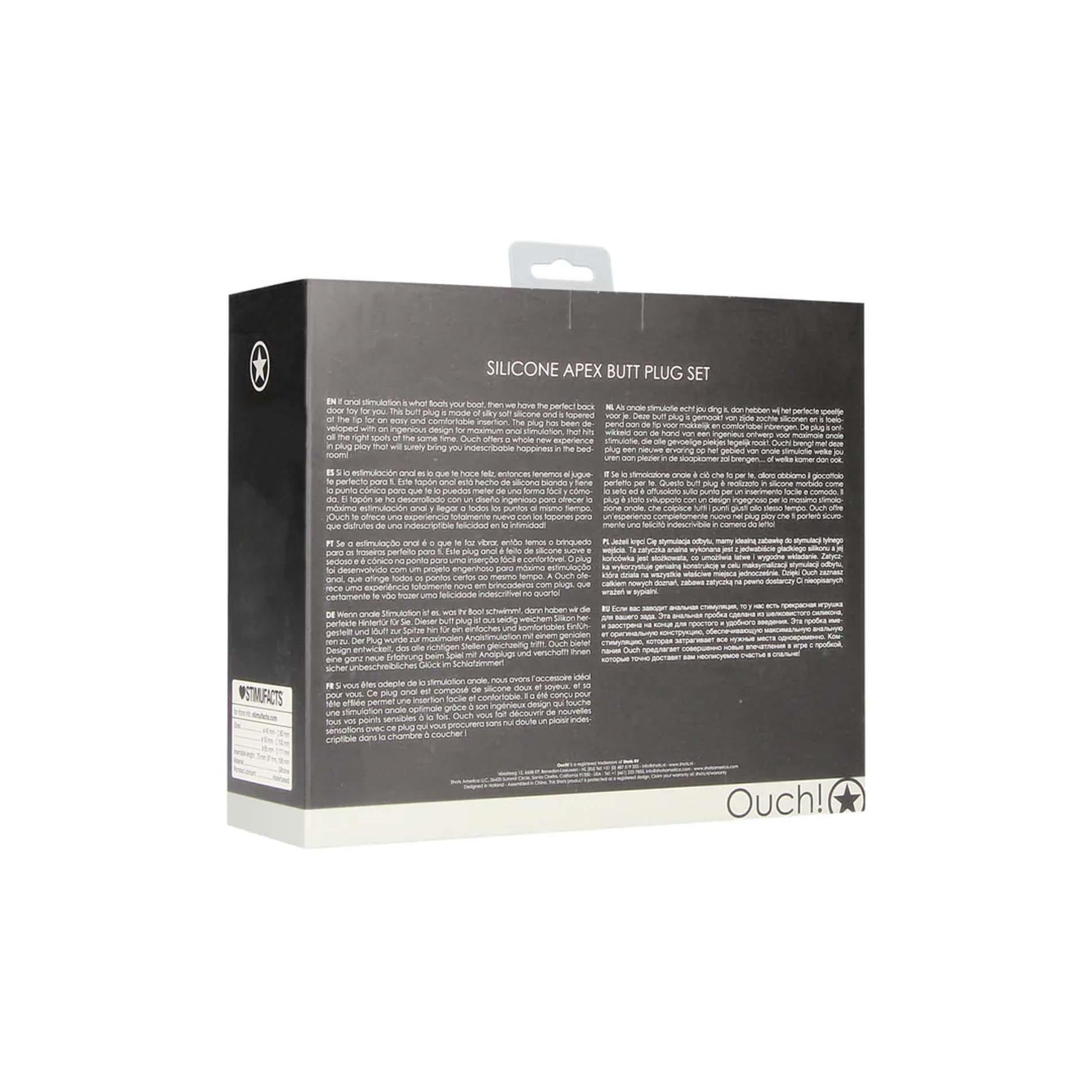 Set de dopuri anale din silicon Apex!