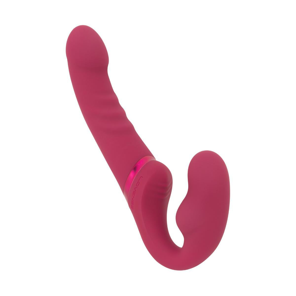 Vibrator dublu fără bretele Lovense Lapis din silicon, impermeabil, USB