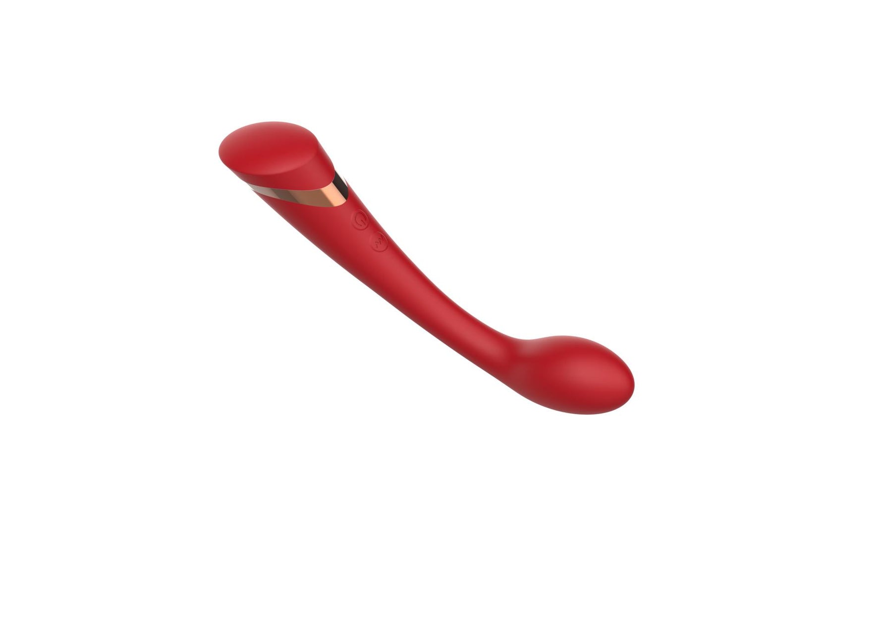 Vibrator USB pentru punctul G din silicon roșu drăguț seria B