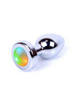 Bijuterii anale din oțel disco cu LED de 7 cm MyLove Toys