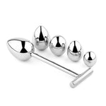 Dop anal HeavyFun din oțel inoxidabil cu 5 capete 16,5 cm