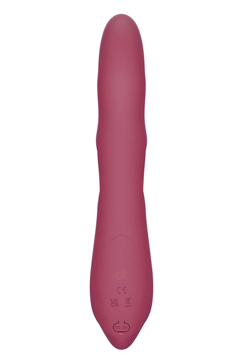 Vibrator Pulz Morgan Bunny cu perle USB rotative