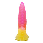 Dildo din silicon cu caneluri Power Monsters Flamebeast 22,5 cm