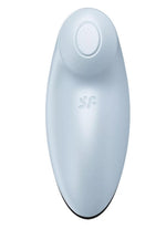 Stimulator clitoridian Satisfyer Tap Climax 2 Blue USB cu atingere rapidă