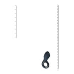 Inel vibrant pentru penis Levelz cu stimulator înaripat, negru