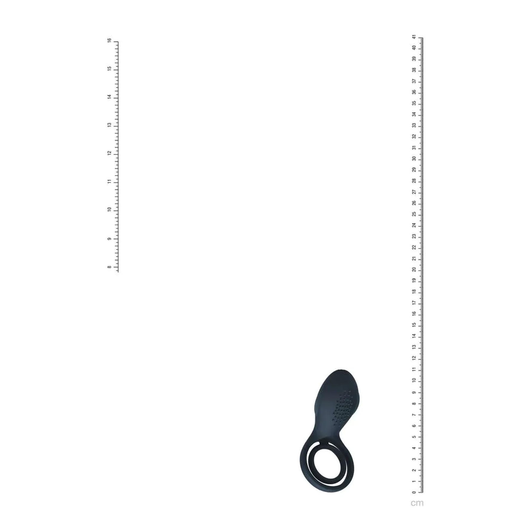 Inel vibrant pentru penis Levelz cu stimulator înaripat, negru