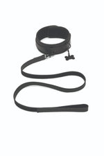 Set zgardă și lesă Prowler RED, reglabile, piele ecologică
