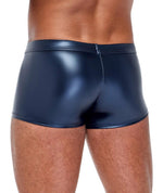 Pantaloni scurți boxer NEK pentru bărbați, albastru mat, cu fermoar, mărimea S