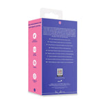 Vibrator Loveline flexibil din silicon cu două fețe și telecomandă, violet, 23 cm