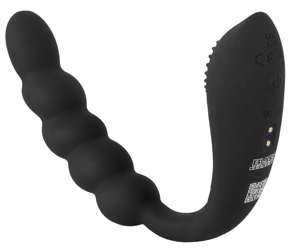 Vibrator anal flexibil din silicon Black Velvets cu USB, 26 cm