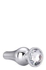 Plug anal Gleaming Love din aluminiu, argintiu, L 12,7 cm