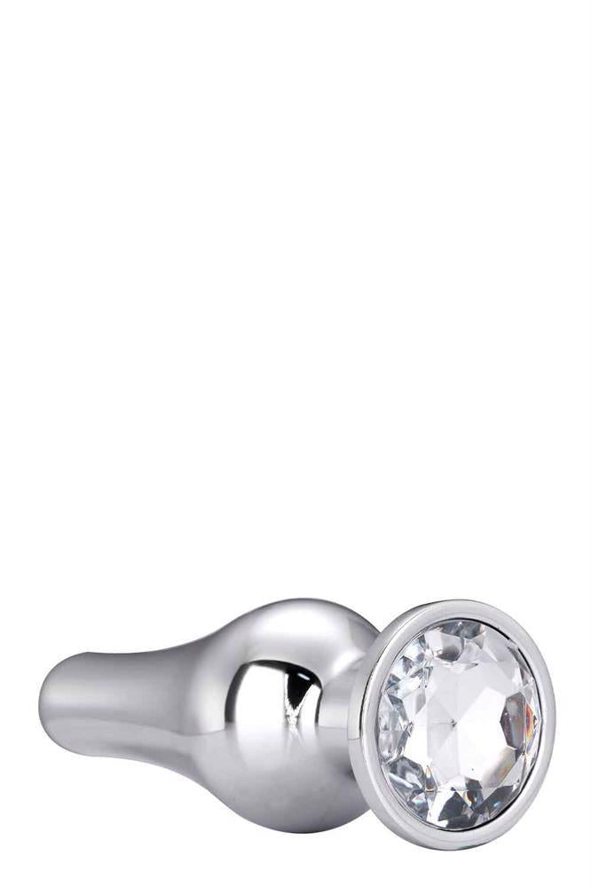 Plug anal Gleaming Love din aluminiu, argintiu, L 12,7 cm