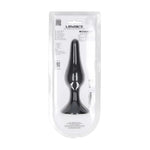 Dop anal Levelz XL Slim din silicon, negru, 15,5 cm