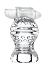 Masturbator vibrant Lingam Shakti transparent 9 cm