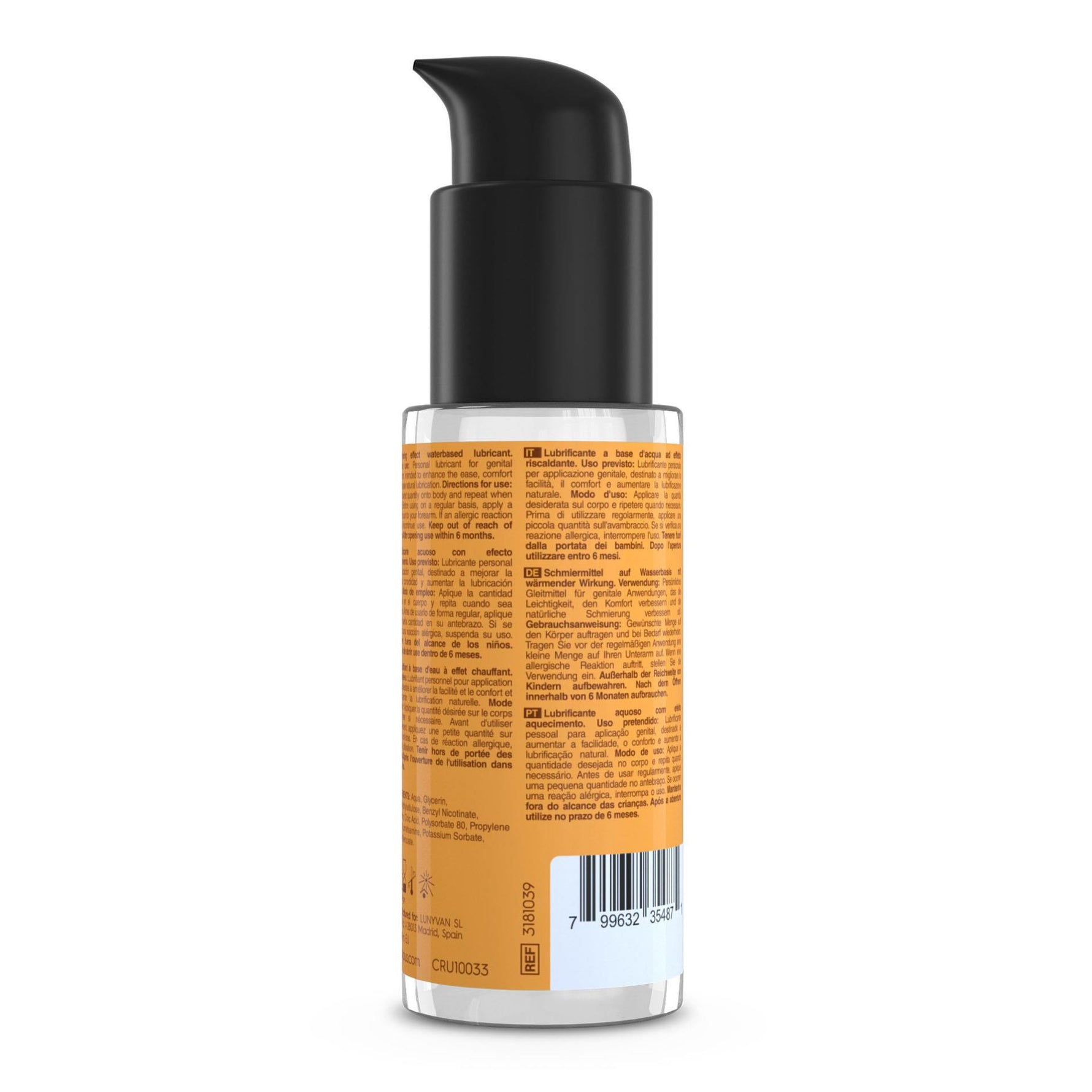 Lubrifiant încălzitor pe bază de apă Crushious 50 ml
