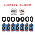 Set de 56 de inele pentru penis Crazy Bull din silicon