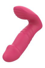 Vibrator anal Dream Toys Essentials cu mișcare în sus și în jos, roz, USB, 14 cm