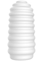 Masturbator ToyJoy HERO Medium Ribbed TPE Alb