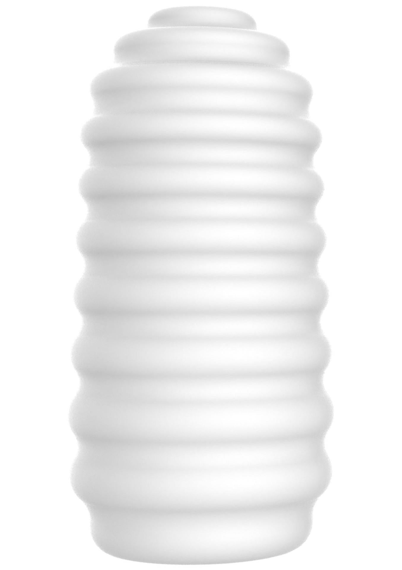 Masturbator ToyJoy HERO Medium Ribbed TPE Alb