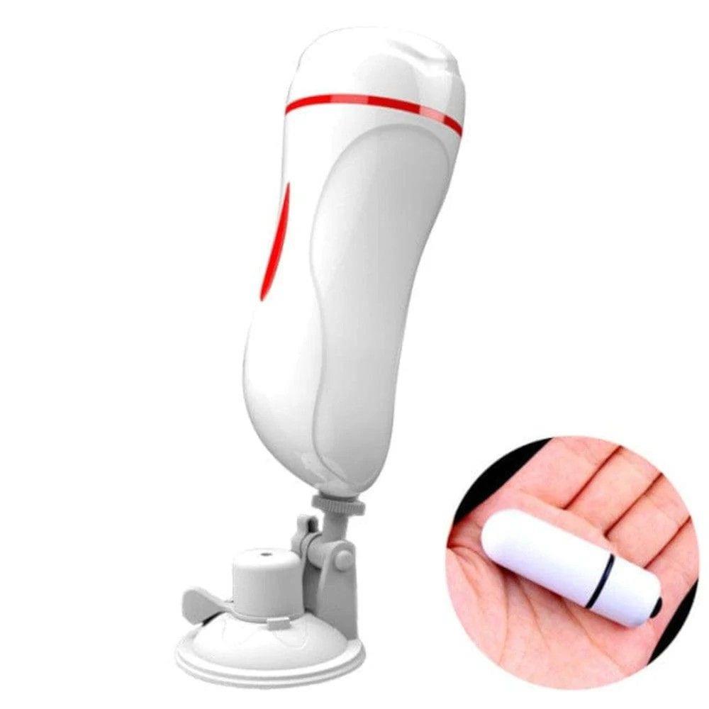 Masturbator masculin cu ventuză vibratoare impermeabilă Lyla din seria B