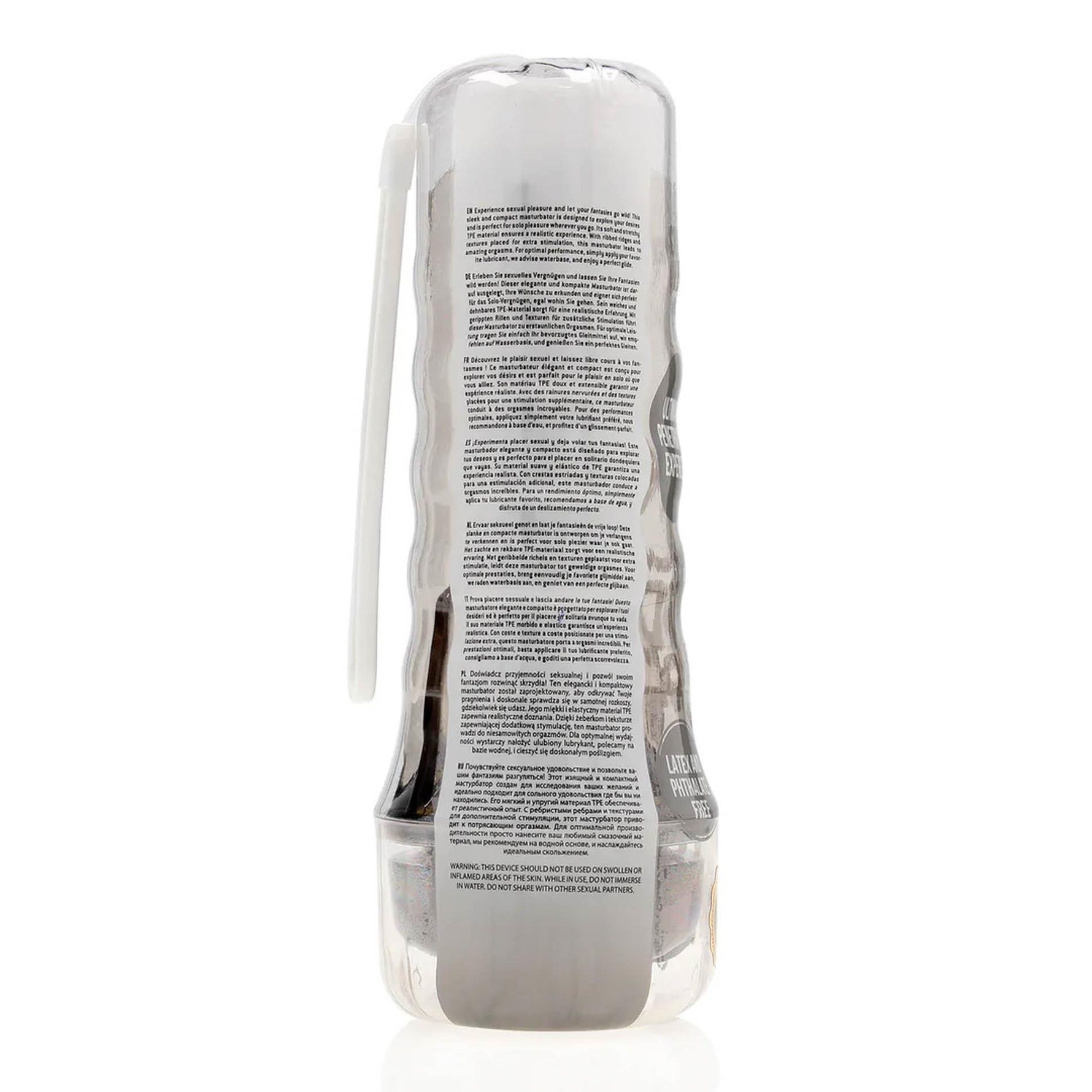 Masturbator TPE Easy Rider RealRock Negru 21,5 cm