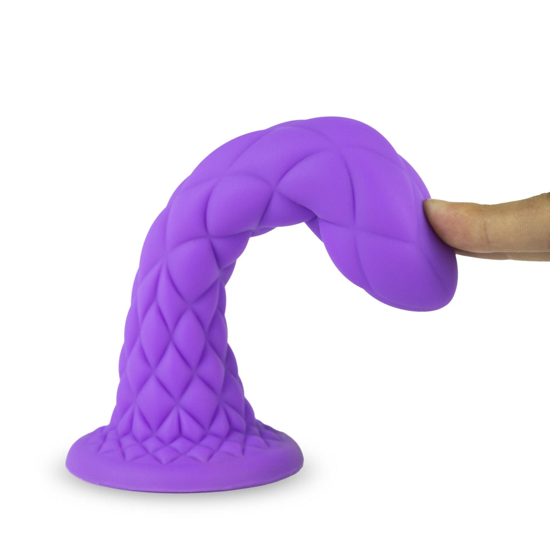 Dildo termoreactiv Silexd Dreamy liliac 18 cm