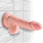 Dildo King Cock Plus TPE cu testicule 20,3 cm