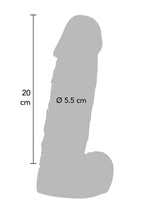 Dildo realist ToyJoy Prince Of Namibia din PVC negru 20 cm