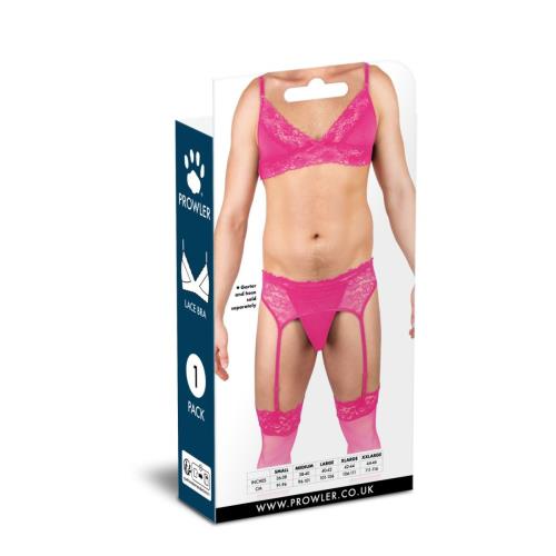 Sutien Prowler roz cu dantelă, mărimea S