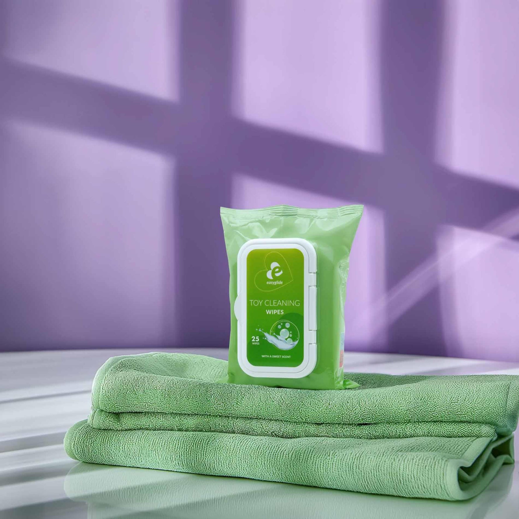 Șervețele de curățare EasyGlide pentru jucării sexuale, 25 bucăți