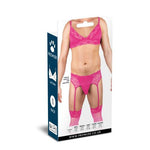 Sutien Prowler din dantelă roz M