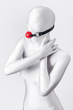 Blindaj BDSM Anonymo, reglabil, roșu și negru, 64 cm