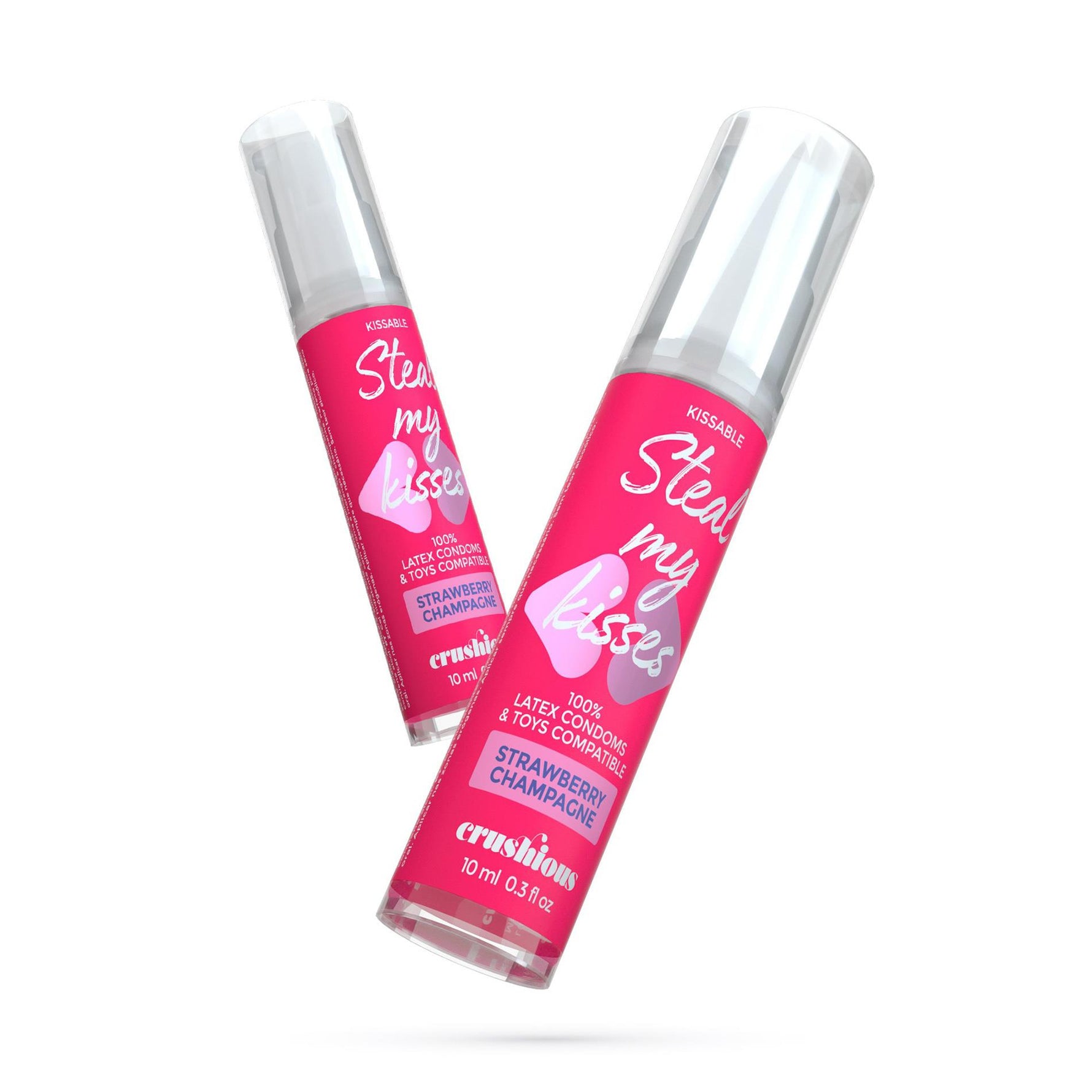 Gel intim Crushious Steal My Kisses cu căpșuni și șampanie 10 ml