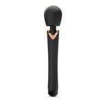 Baghetă masaj USB Crushious Holly din silicon negru, 30 cm