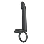 Dildo cu strap-on din silicon Pretty Love Moses 19 cm impermeabil
