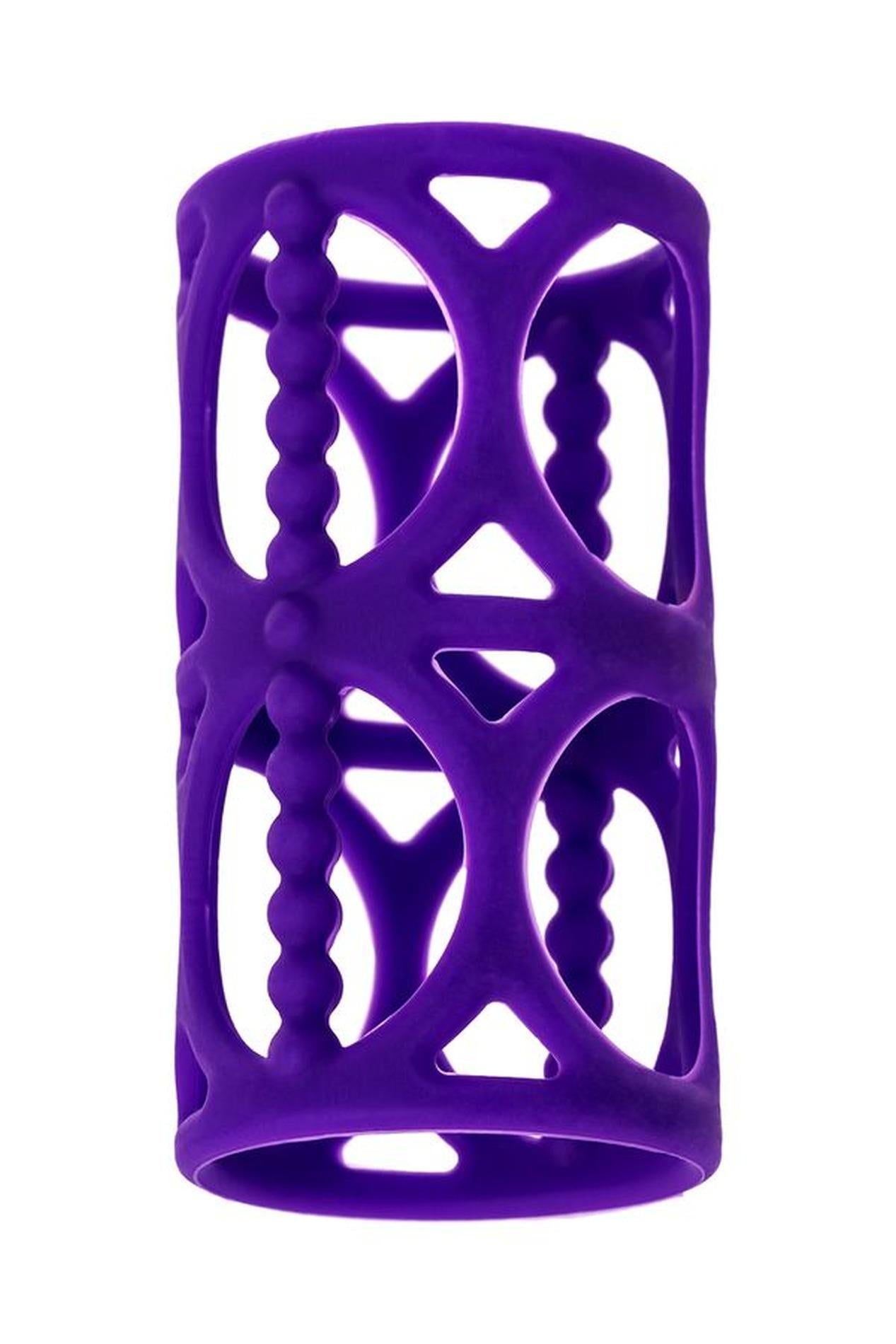 Manșon pentru penis din silicon A Toys, violet, 7,5 cm