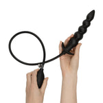 Dop anal gonflabil EasyToys 20 cm negru