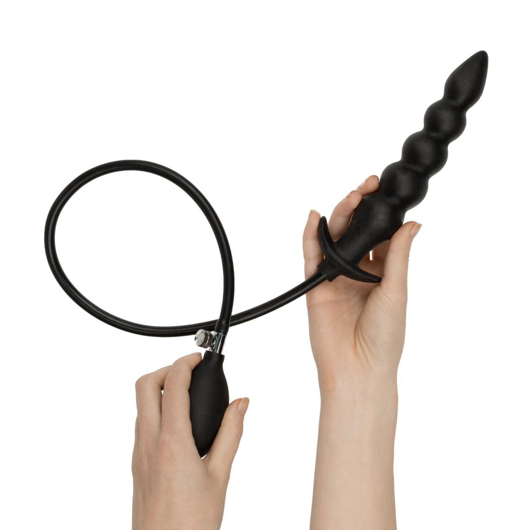 Dop anal gonflabil EasyToys 20 cm negru