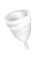 Cupă menstruală Yoba din silicon, albă, L 77 mm