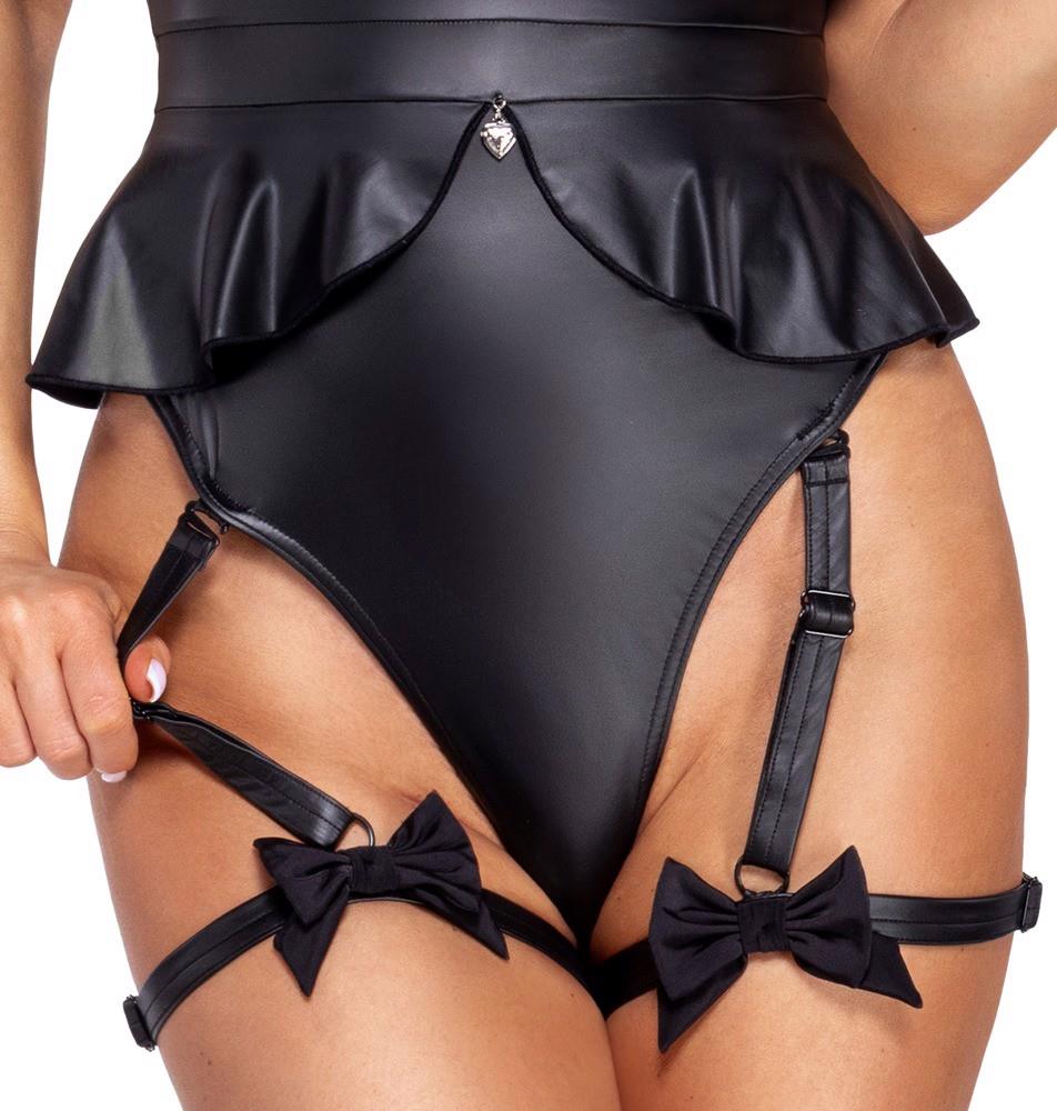 Body Cottelli iepuraș negru M